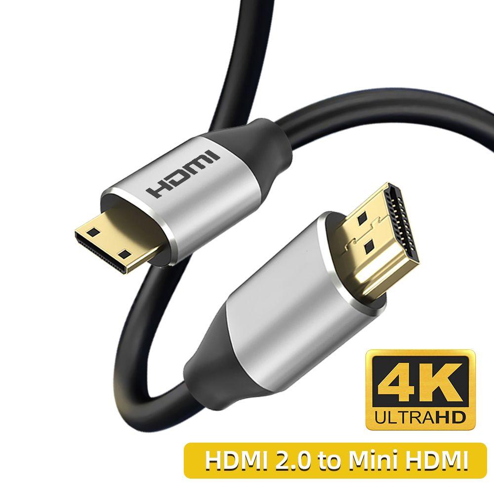 Preva Kabel Mini HDMI to HDMI Camcorder 3D High Speed Video Audio 4K 1080P