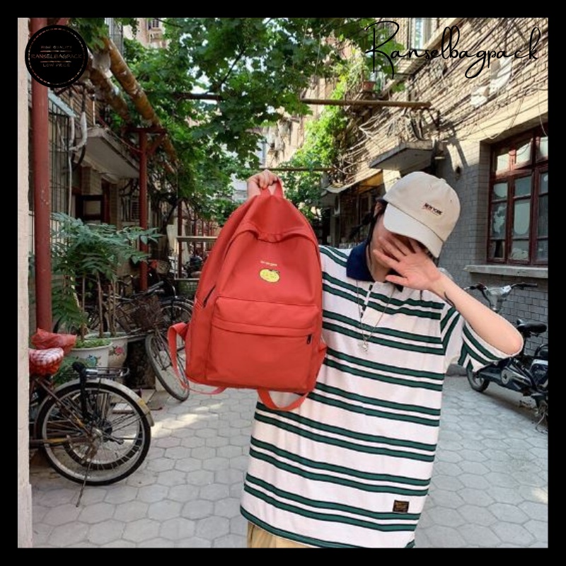 Tas Ransel Wanita - Sekolah Kuliah Kerja Motif Traveling Laptop Kapasitas Besar Anti Air Murah Bagus Kekinian Terbaru Model Fashion Import Korea Original Simple Elegan Premium Multifungsi Stylish Backpack Punggung Bahu Perempuan Cewek