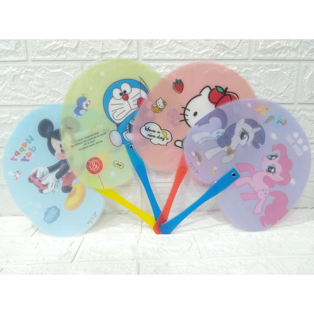 KIPAS MANUAL KARAKTER KARTUN TERLARIS / KIPAS TANGAN BESAR