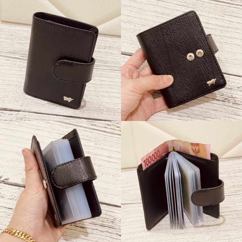 DOMPET KARTU PRIA MURAH / DOMPET KARTU KULIT / DOMPET KARTU BRAUN BUFFLE / DOMPET KARTU PRIA DAN WANITA