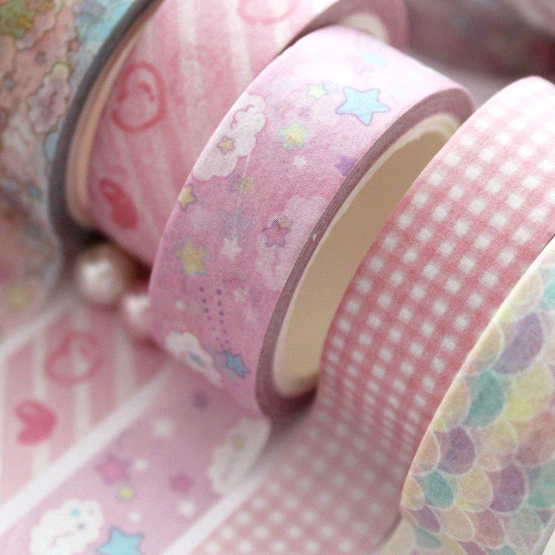 Selotip Washi Gambar Kartun Lucu Ukuran 15mm untuk Selotip Washi Gambar Kartun Lucu Ukuran 15mm untuk