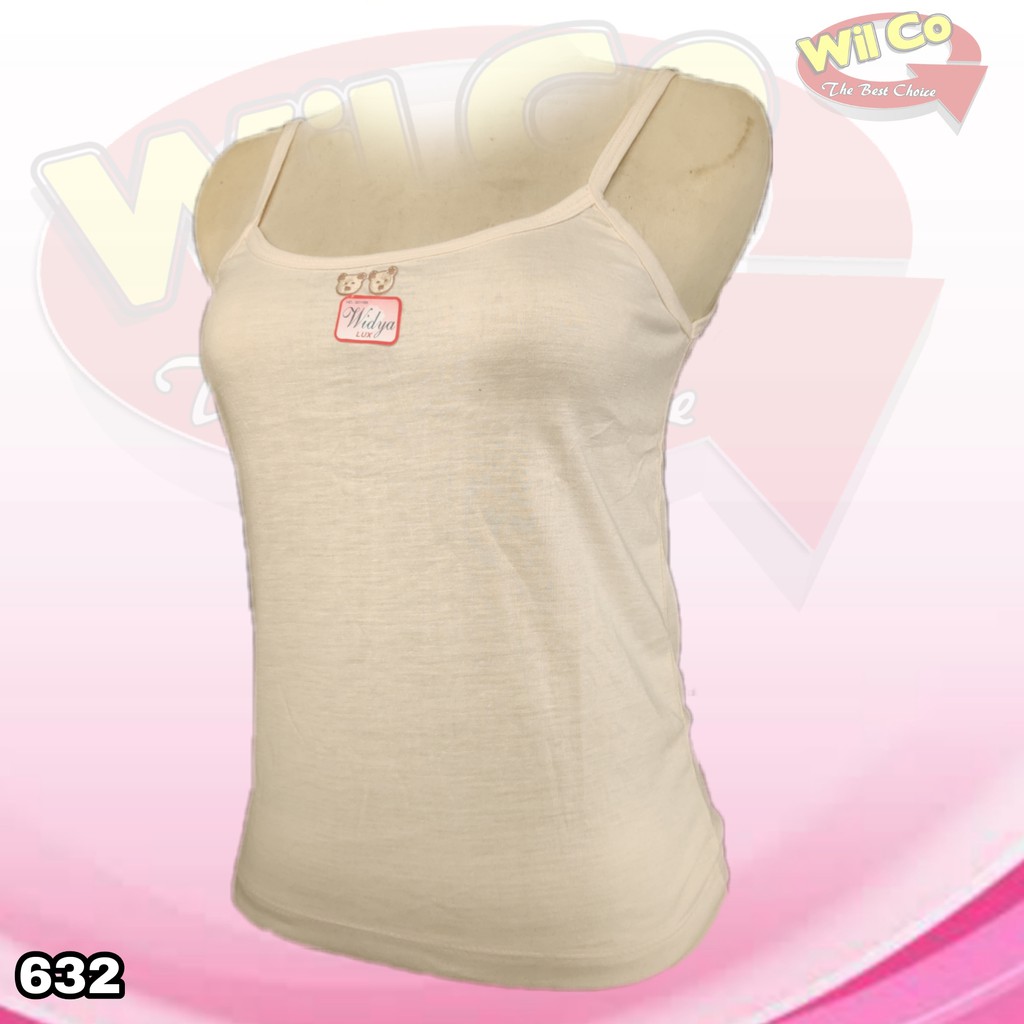 K632 - ( Harga 1Pcs) TANKTOP/KAMISOL PAKAIAN WANITA REMAJA WIDYA TALI KECIL SIZE M - XL