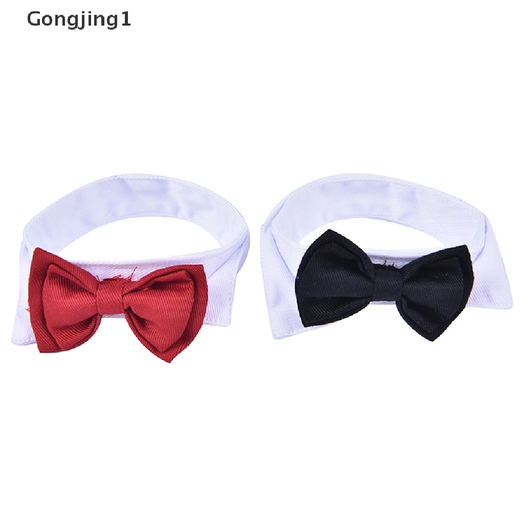 Gongjing1 Kalung Leher Bentuk Dasi Kupu-Kupu Adjustable Untuk Anjing / Kucing Kecil / Medium