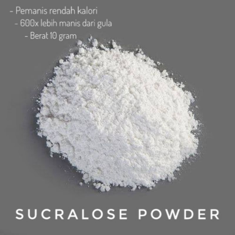 Sucralose Sweetener Pemanis Alami - Sukralose / Sukralos 10gr