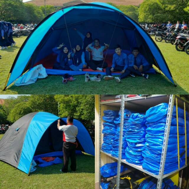 Tenda dome kap 8 person double layer