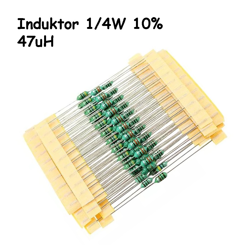 Induktor 47uH 1/4W Inductor 47 uH 0,25W 0.25W Toleransi 10%