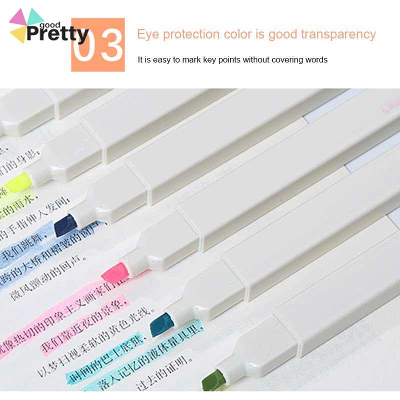 COD multicolor pena stabilo siswa 6PCS/set Stabilo / highlighter pastel 6 colors warna - PD