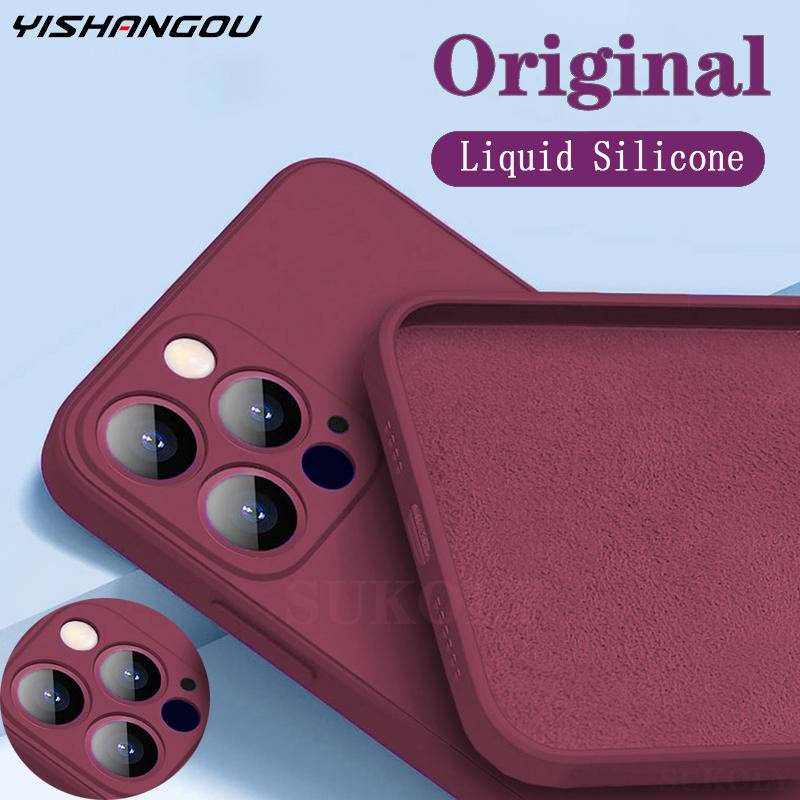 Casing Soft Case Silikon Untuk iPhone 13 14 Pro Max Plus Mini 14 13