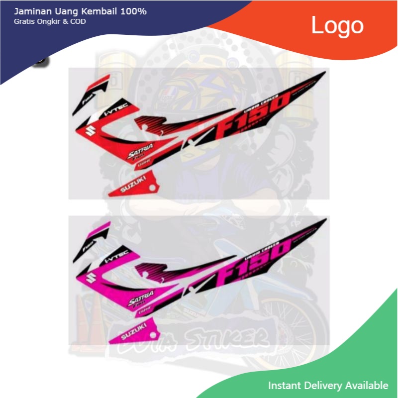 Striping Motor Stiker Variasi SUZUKI SATRIA FU FACELIFT Tahun 2012 / 2015 Termurah