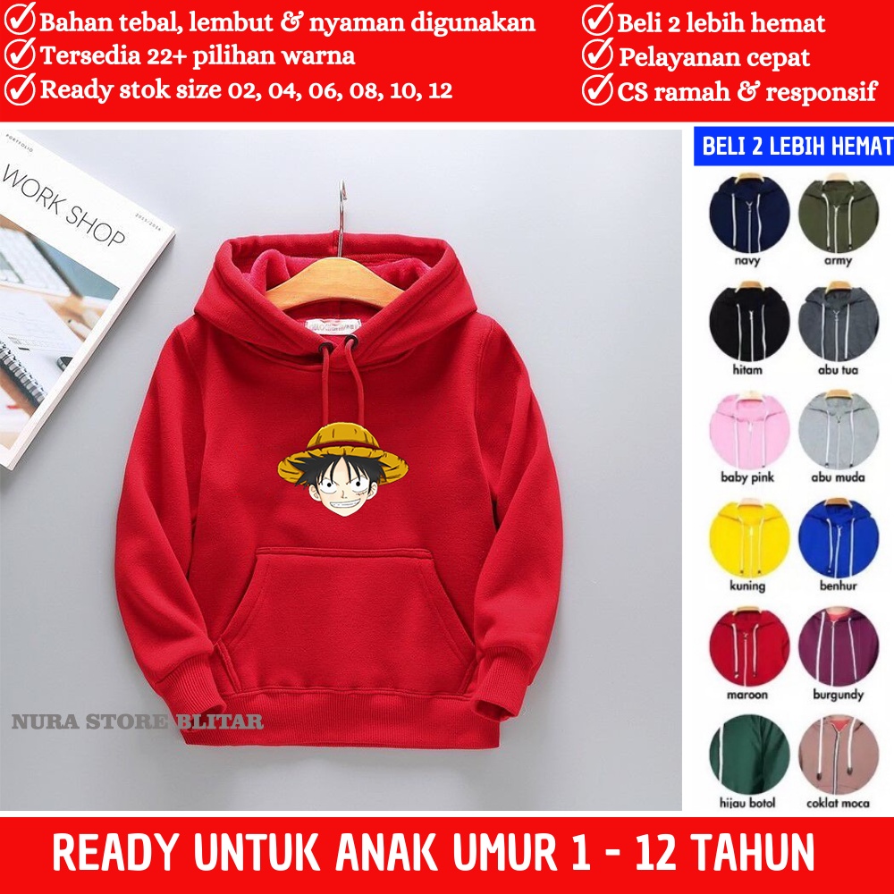 Hoodie Hudi Jaket Sweater Switer Hoody Jacket Anak Cowok Laki Pria Wanita Perempuan Kids Kecil Balit