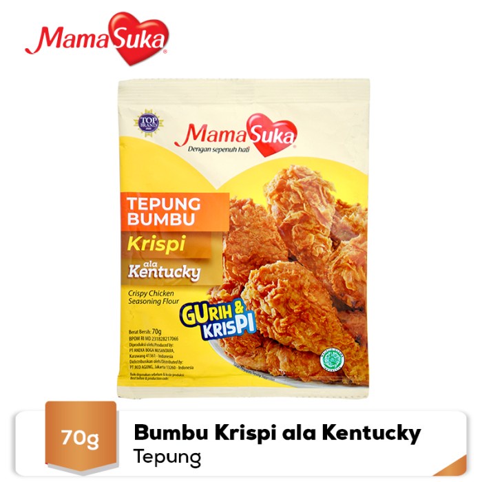 

cs01477 Tepung Bumbu Krispi Ala Kentucky 70G Da01D100