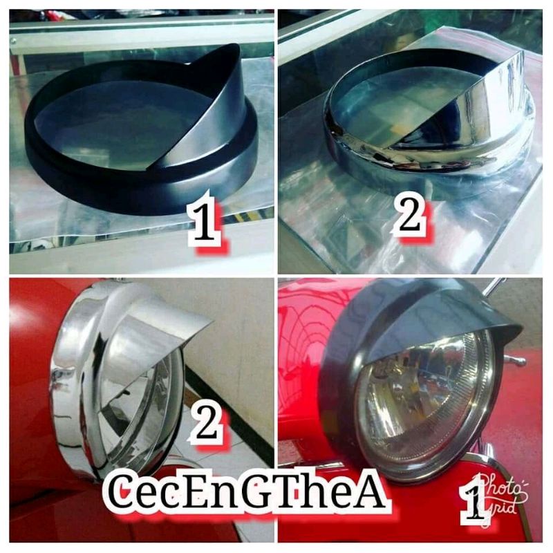 topi lampu/petlamp aksesoris vespa lx125/150