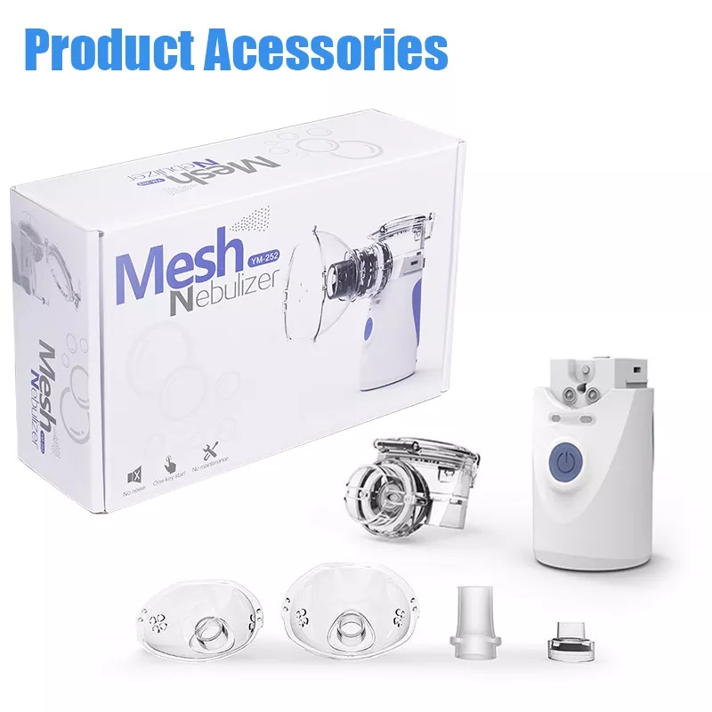 MESH NEBULIZER PORTABLE ALAT UAP INHALASI INHALER PERNAFASAN ASMA NEBULISER PORTABEL