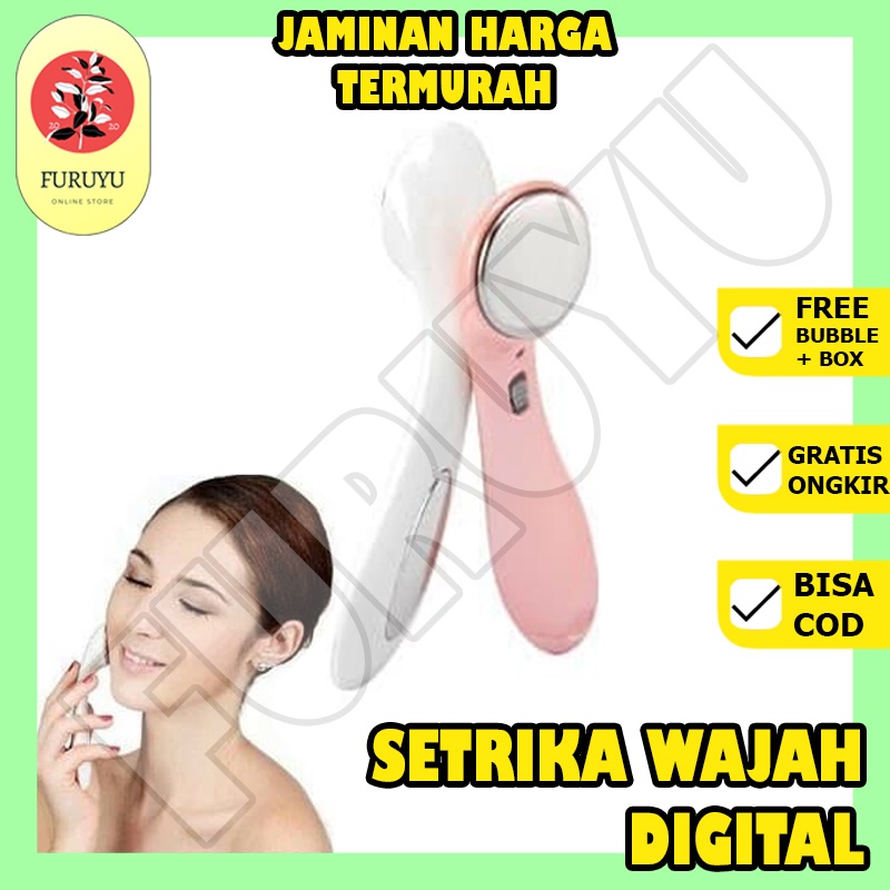 Ion Face Massager Setrika Wajah Pemijat Muka Alat Pengencang Kulit