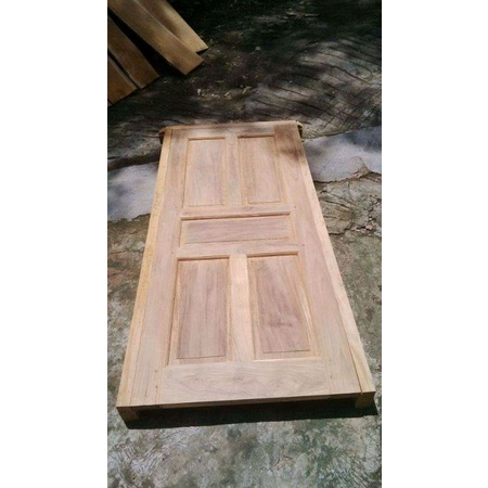 Satu set Pintu+kusen kayu jati