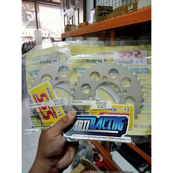 GEAR SSS BELAKANG 415 KEV PNP SUPRA 110 SUPRA LAMA/GRAND/ASTREA/PRIMA/REVO LAMA UKURAN 29,30,31,32,3