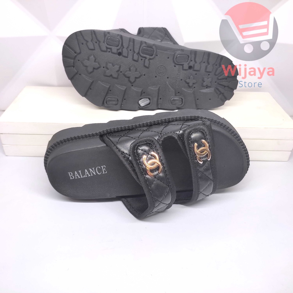 Sandal BALANCE 238 8B Wedges Slop Wanita Sendal Jelly Slide Selop Cewek Perempuan