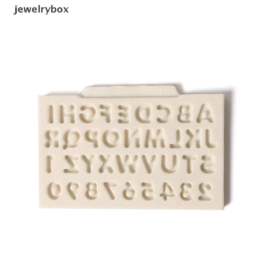 Cetakan Kue / Fondant / Cokelat Bentuk Huruf Angka Bahan Silikon Untuk Dekorasi Butik