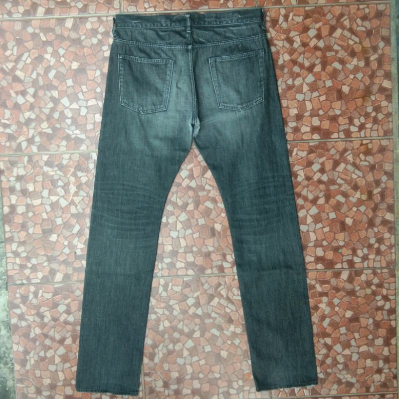 Celana Jeans Denim Ships Jet Blue Japan Selvedge Size 33 Shopee Indonesia