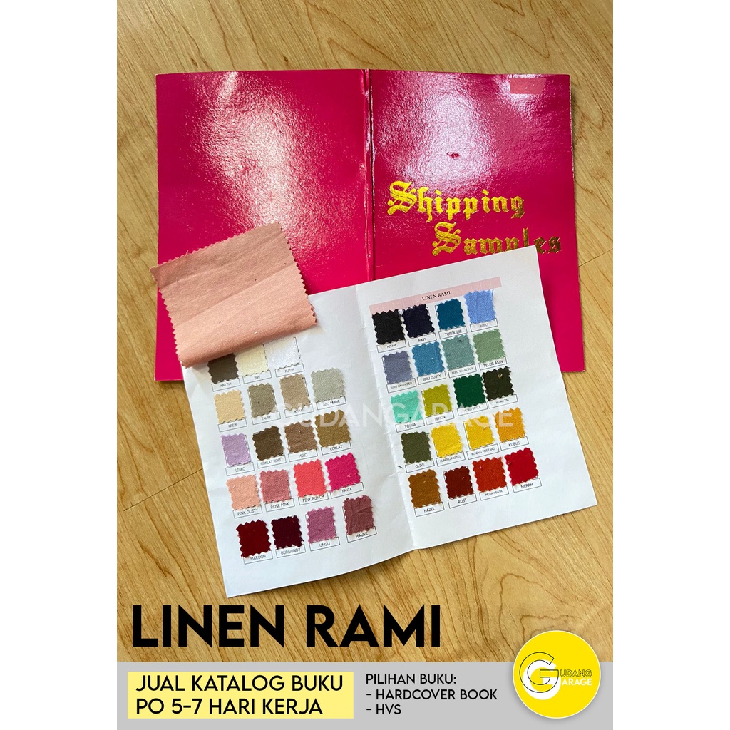 Catalog Book Kain 01 - Linen, Katun, Rayon, Polyester (Buku Katalog Warna)