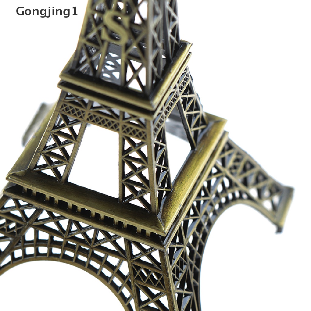 Gongjing1 Miniatur Menara Eiffel Paris Bahan Alloy Untuk Souvenir