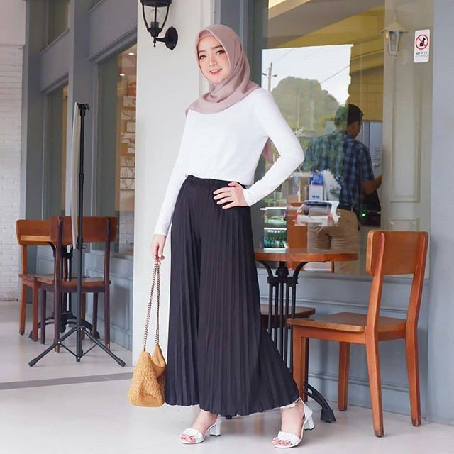  bisa cod Kulot  Plisket  Prisket Panjang Wanita Shopee 