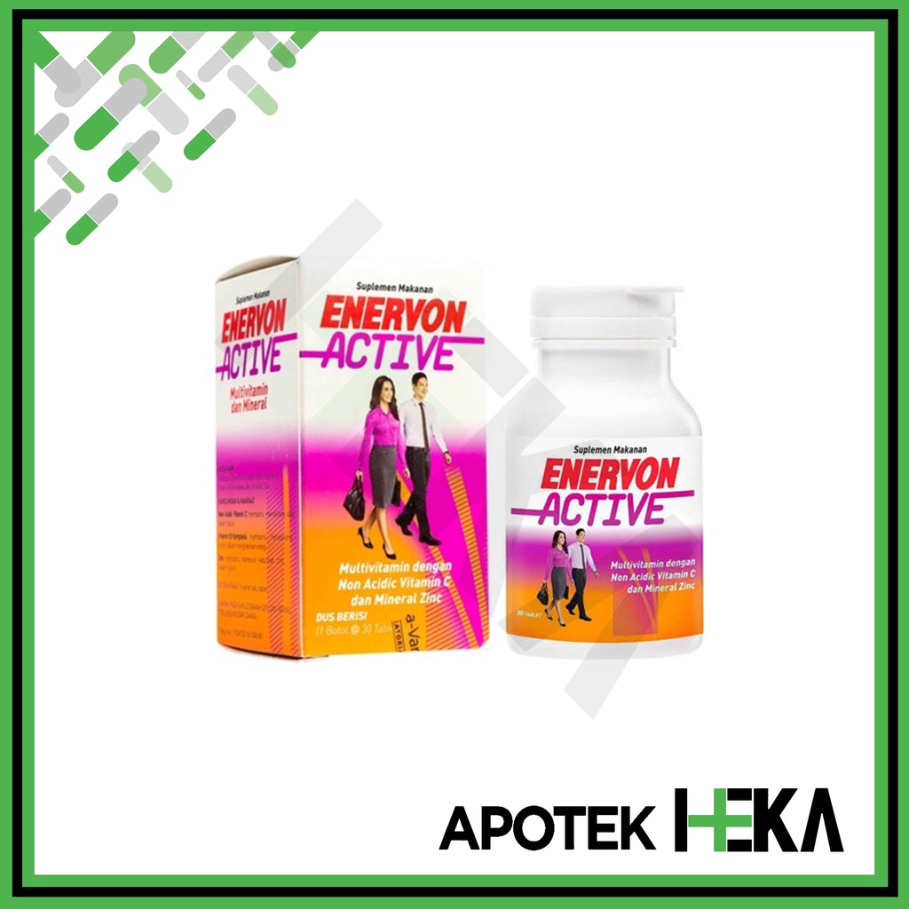 Enervon Active Botol isi 30 Tablet - Suplemen Vitamin C (SEMARANG)