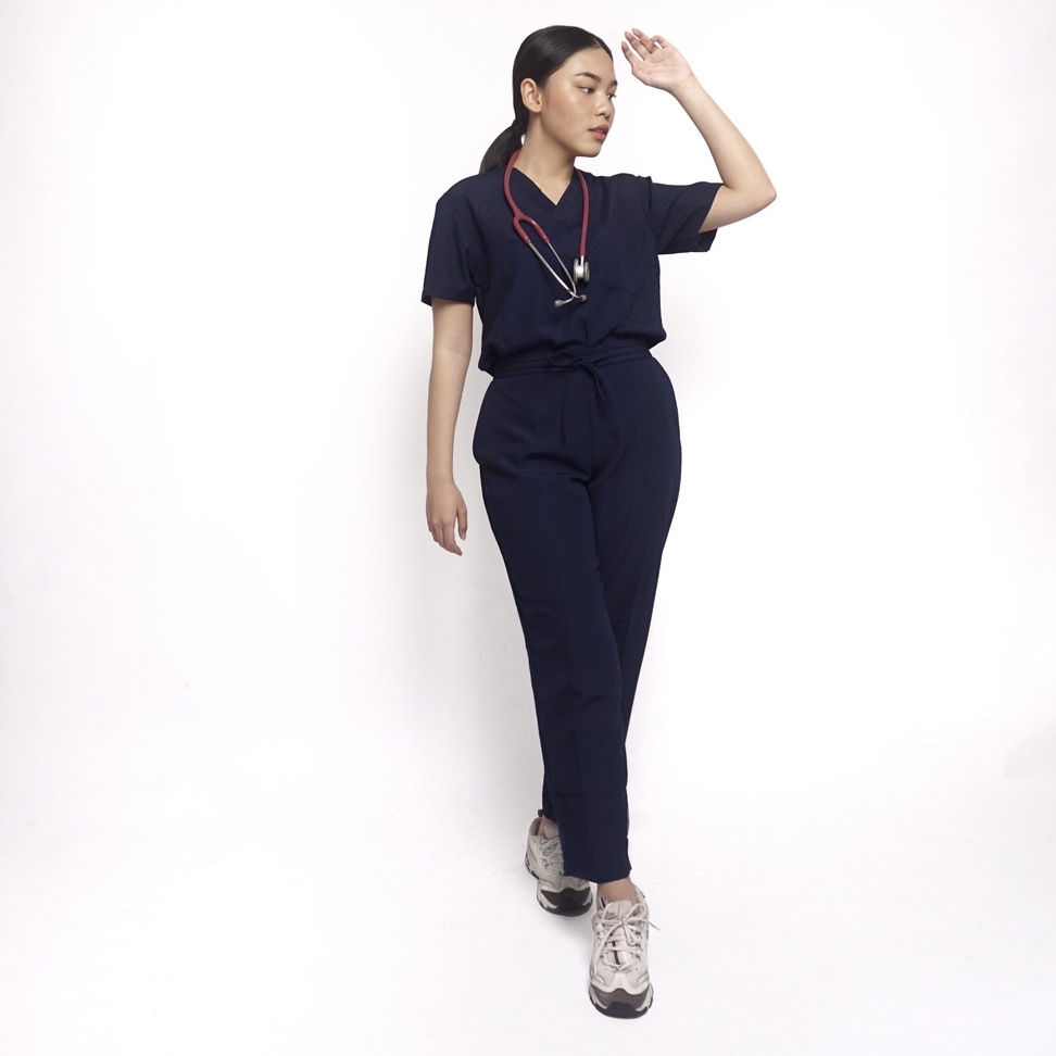 Baju Jaga VSS Scrubs on Call Flowy Lengan Pendek