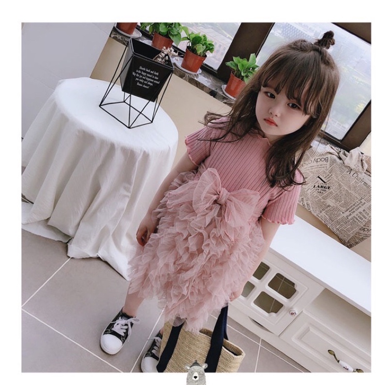 Dress anak 0-4 tahun gaun pesta Warna Pink Dress impor mewah