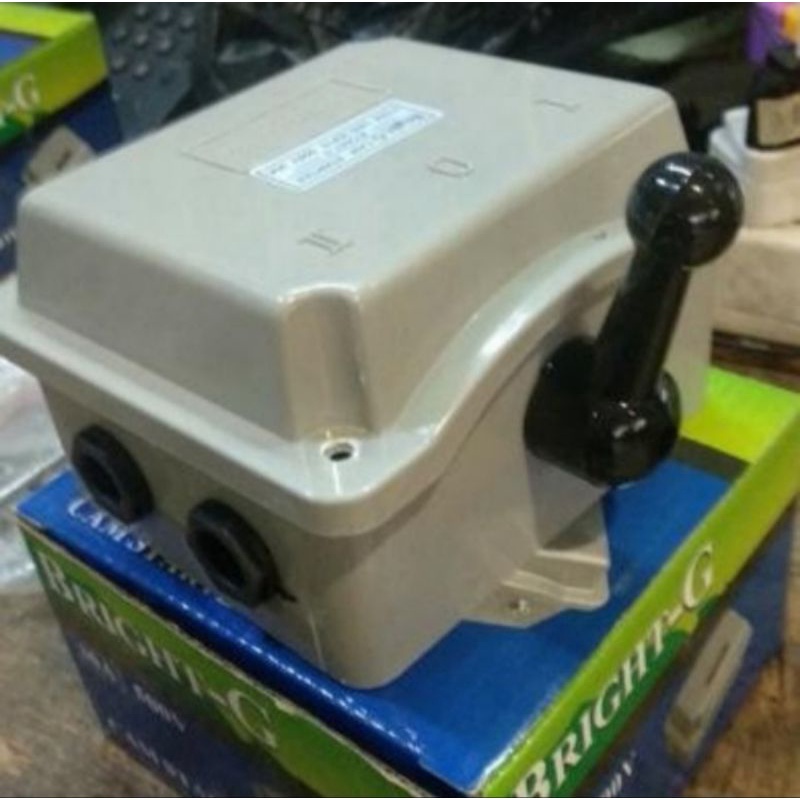 Handle 1P 15A (I-0-I) BRIGHT - G / Genset / Ohm Saklar