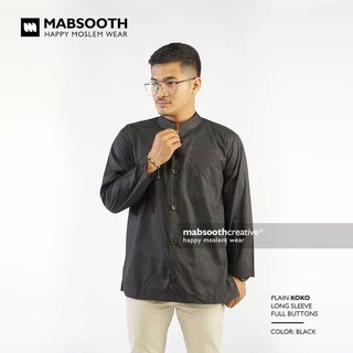 TERBARU Baju  Koko Pria Muslim  Dewasa Polos Lengan Panjang 