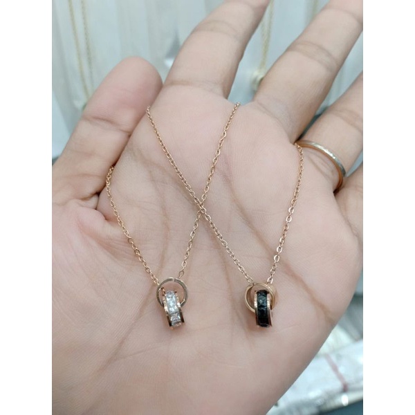 KALUNG TITANIUM RODA MATA HITAM PUTIH MD4