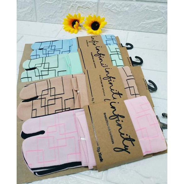 Kanik Infinity Linking Square Kaos Kaki Jempol Motif