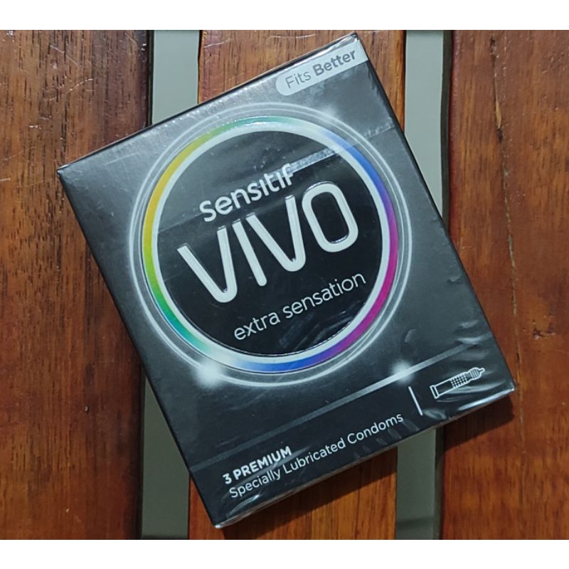 Vivo Kondom Isi 3 Pcs / Alat Kontrasepsi / Fire &amp; Ice / Extra Sensation / Fruit Affair / Endurance / Ultra Thin / Passionate Dots / Classic Thin / Super Thin 003 / Sensitif Vivo