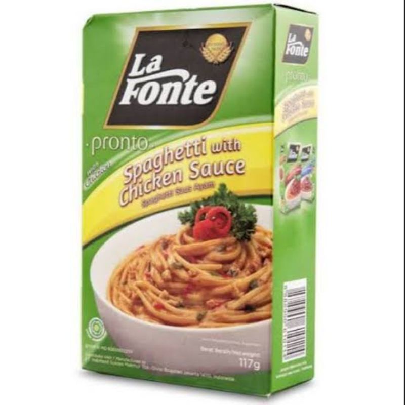 

la fonte spaghetti with chicken sauce