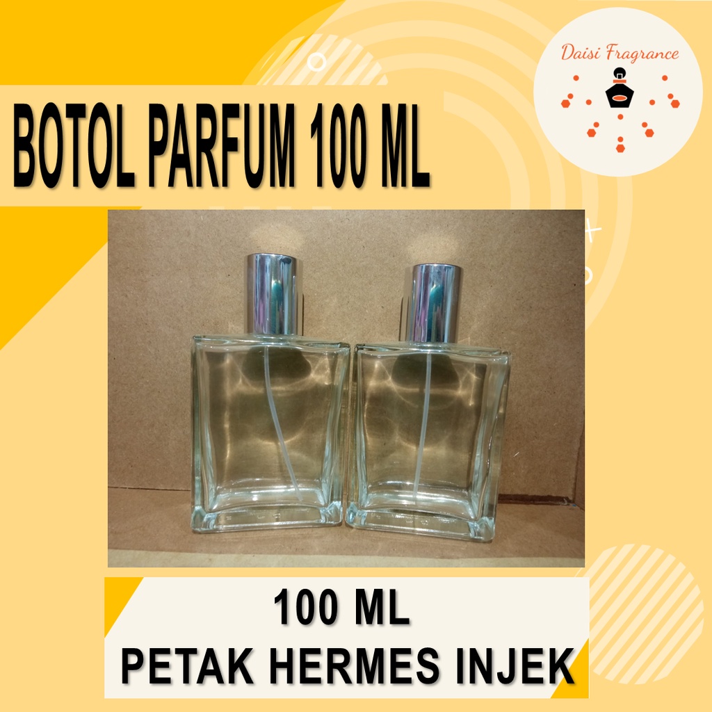 BOTOL PARFUM SPRAY KOTAK HERMES 100 ML| BOTOL KACA