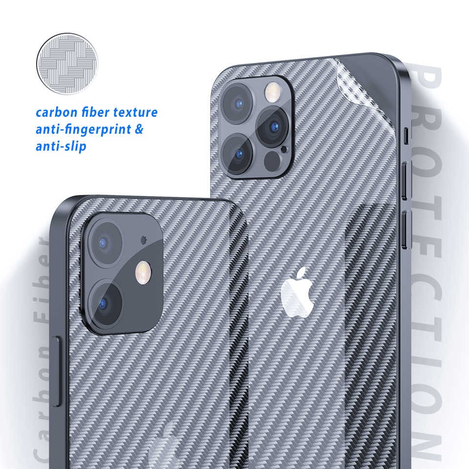 carbon fiber back screen guard anti gores BELAKANG IPHONE 11 12 11 12 pro 11 12 13 14 PRO MAX 14 PLUS 12 13 Mini