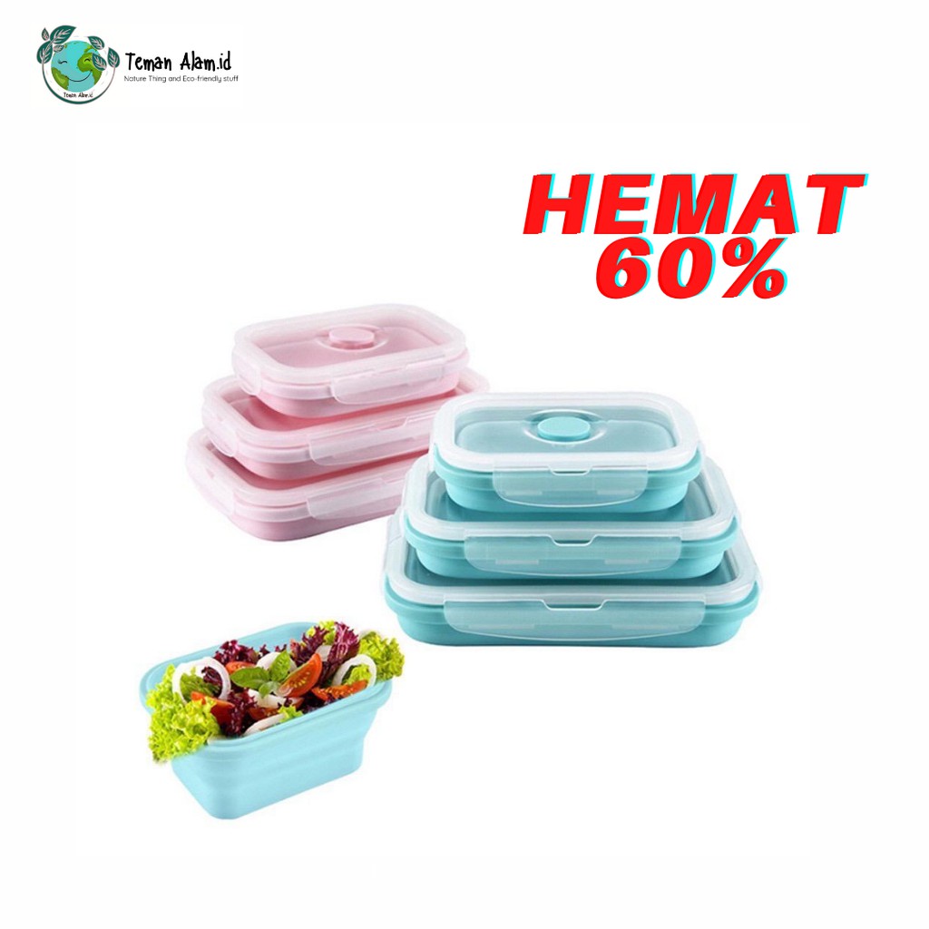FOLDABLE LUNCH BOX [READY STOCK]