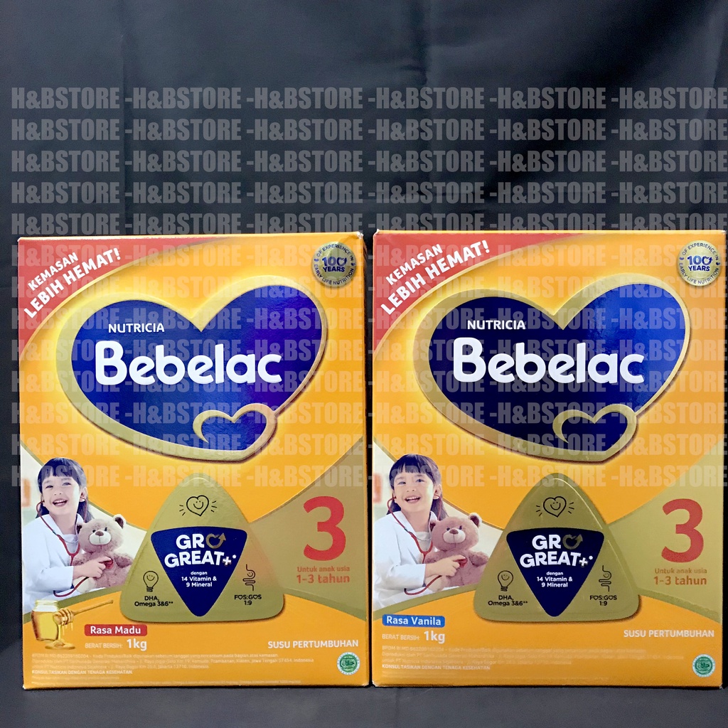 Bebelac 3 1000gr Vanila dan Madu / Susu Pertumbuhan Anak / Bebelac 3 1kg
