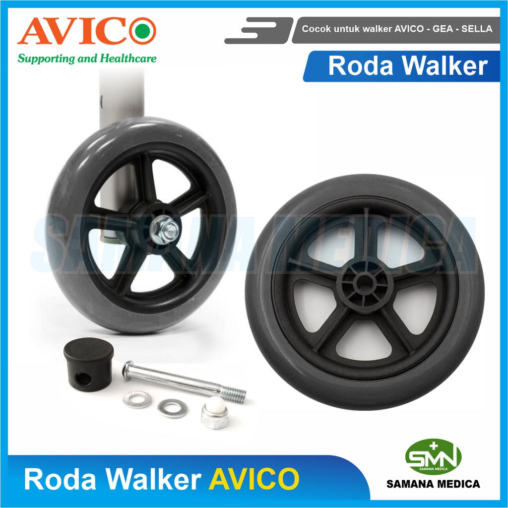 Roda Walker Alat Bantu Jalan 5inc Sparepart Roda Walker Kuat Harga per SET (2 roda)