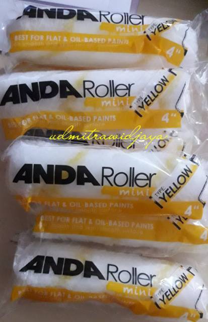 Refil kuas roll kecil 4&quot; ANDA