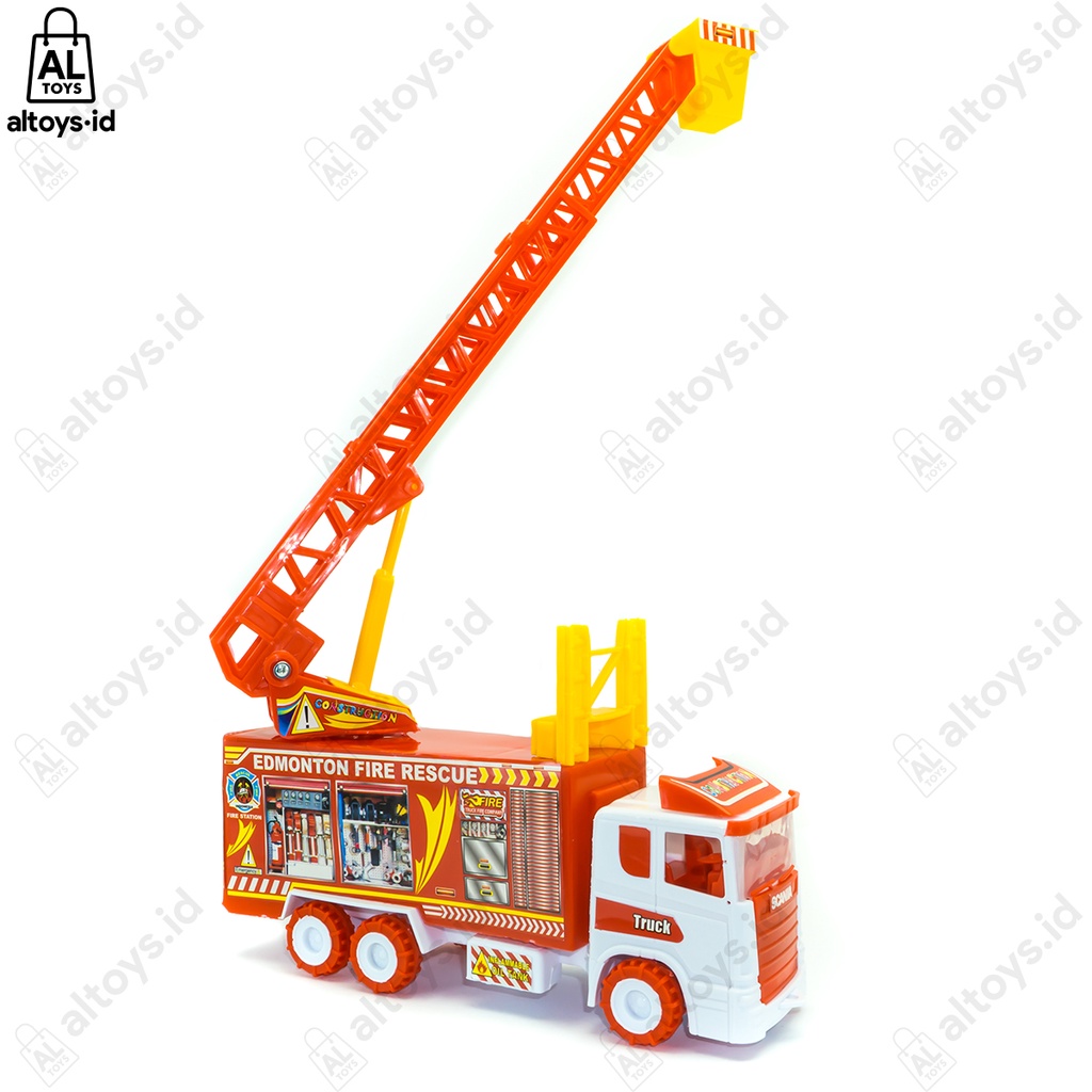 Mainan Mobil Crane Tangga Pemadam Kebakaran Fire engine Truck PMK ST2032