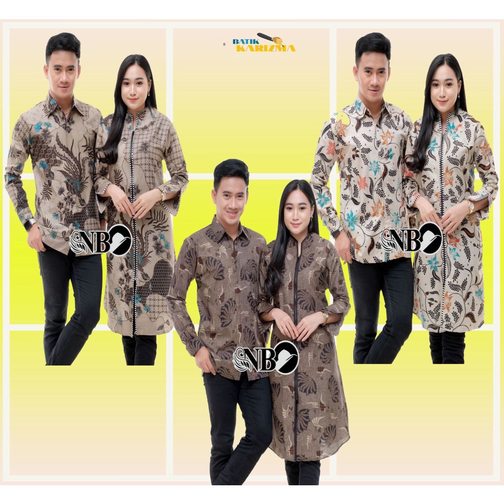 TUNIK BATIK WANITA ZIPPER TERBARU| ATASAN BATIK KERJA PRIA WANITA SERAGAM KANTOR