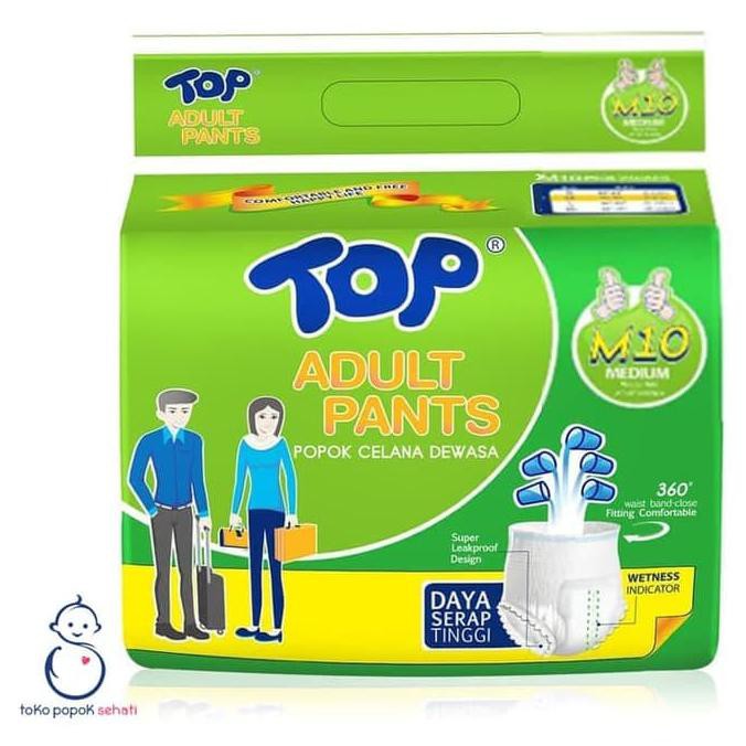 TOP Pant M 10 Tokopopoksehati Popok Dewasa Celana Pampers Diapers Pant