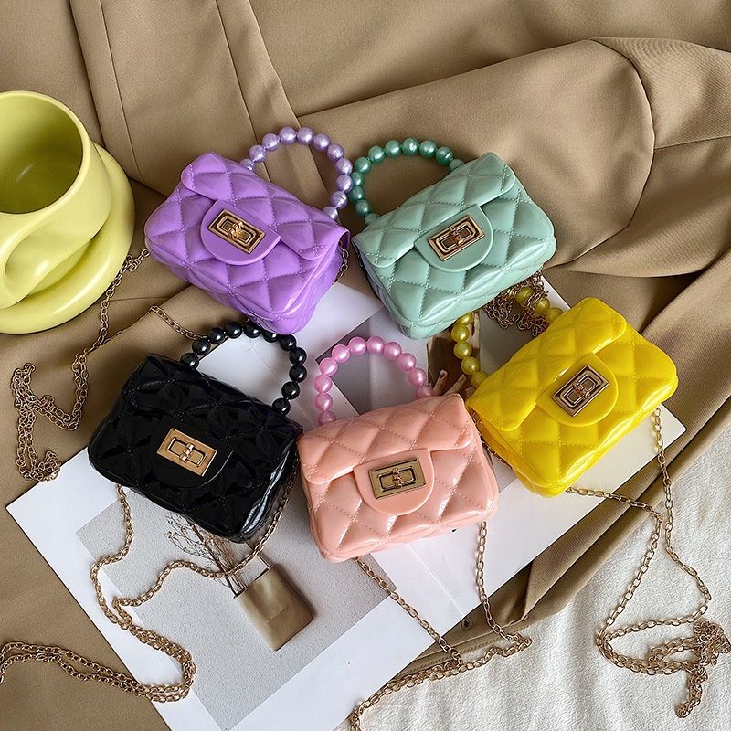 Tas Anak Jelly Mutiara Rubber Mini / Tas Selempang Handbag Jelly Bag Mutiara Fashion Korea