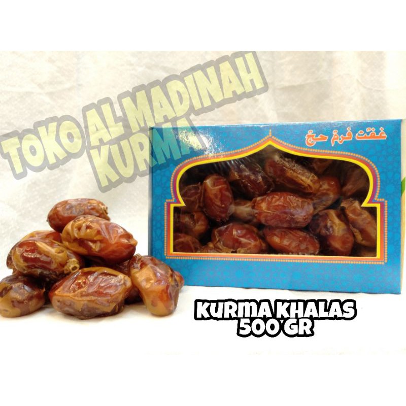 

kurma khalas 500gr / kurma Kalas 500 gr / khalas date crown