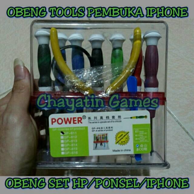 OBENG SET PEMBUKA HP / OBENG TOOLS PEMBUKA IPHONE