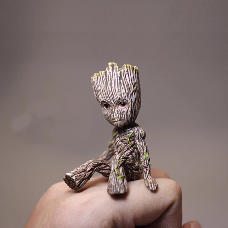 Mainan Action Figure Model Kartun Marvel Avengers Groot Guardians Of The Galaxy Ukuran 6cm Untuk Interior Mobil