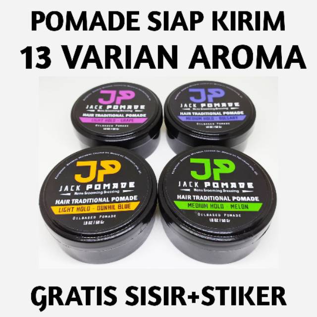 JACK POMADE AROMA 60GRAM OILBASED GROSIR MURAH BUKAN POMADE WARNA WATERBASED