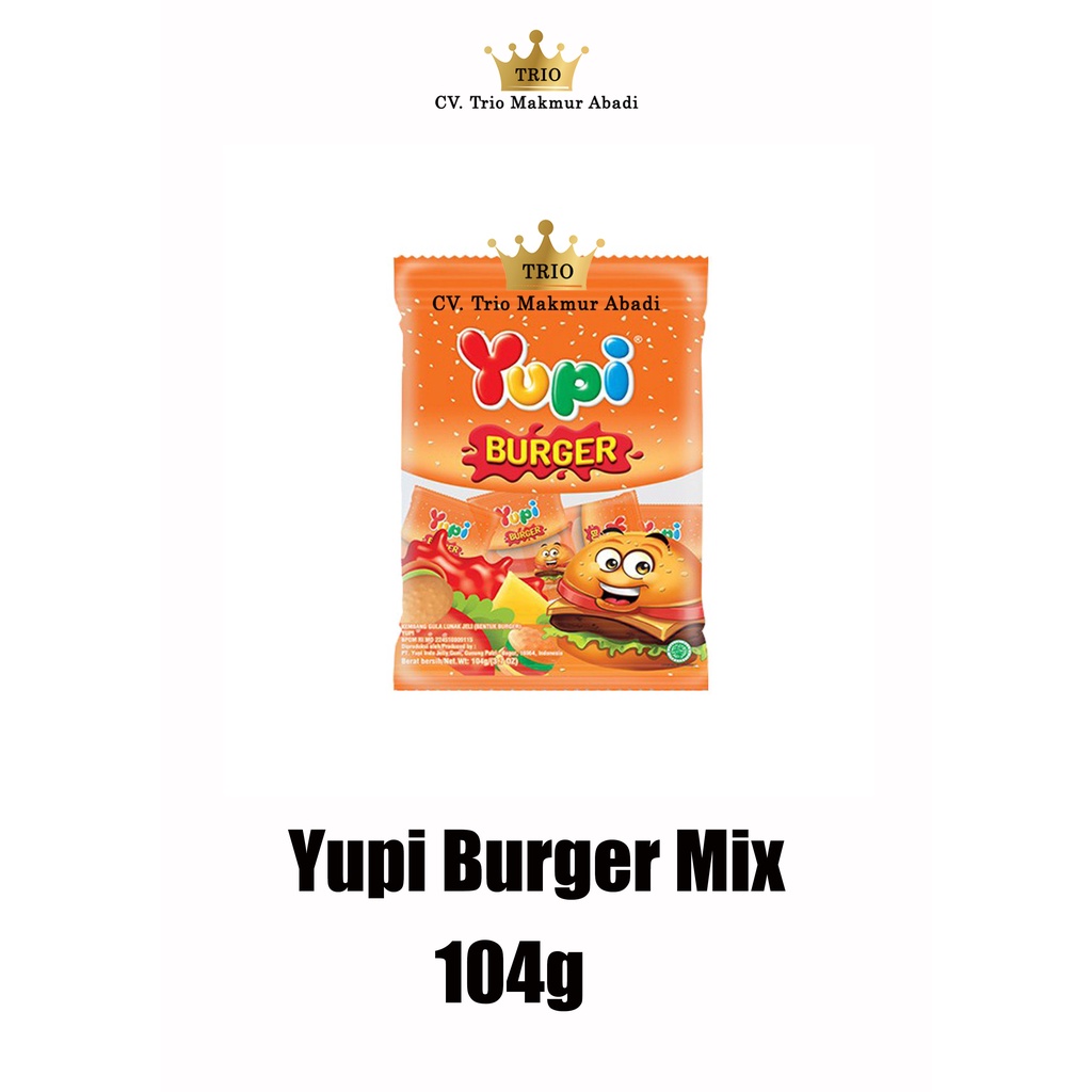 

Permen Yupi Burger Mix 104g